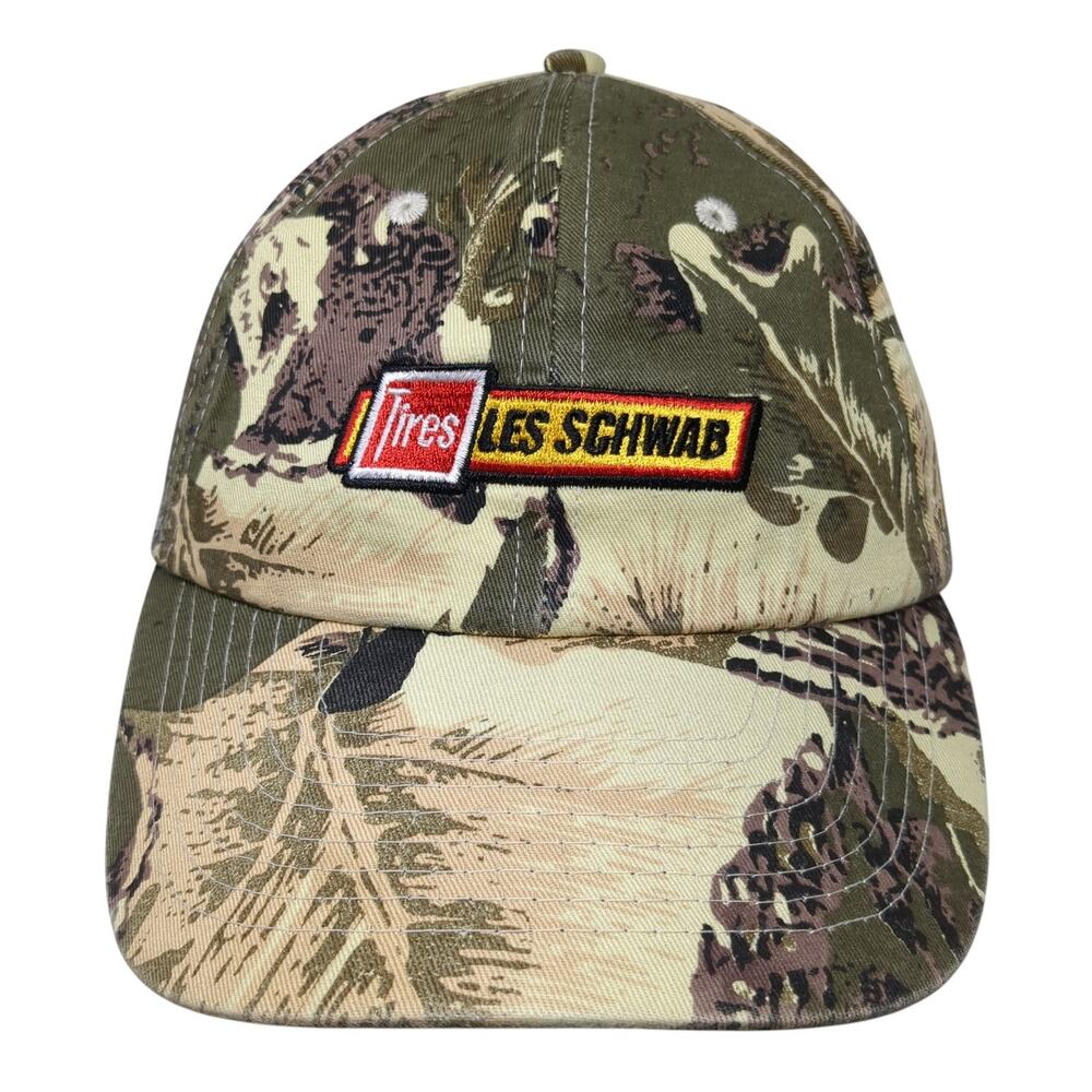 Tires Les Schwab Baseball Cap Multicolor One Size Adjustable Camouflage Go USA